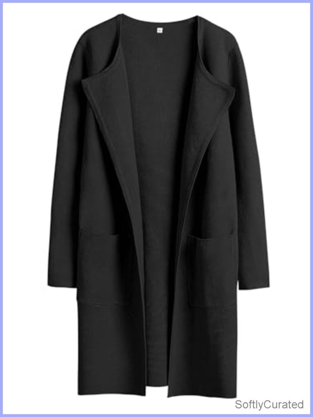 ANRABESS Women's Mid-Length Open Front Cardigan Sweater